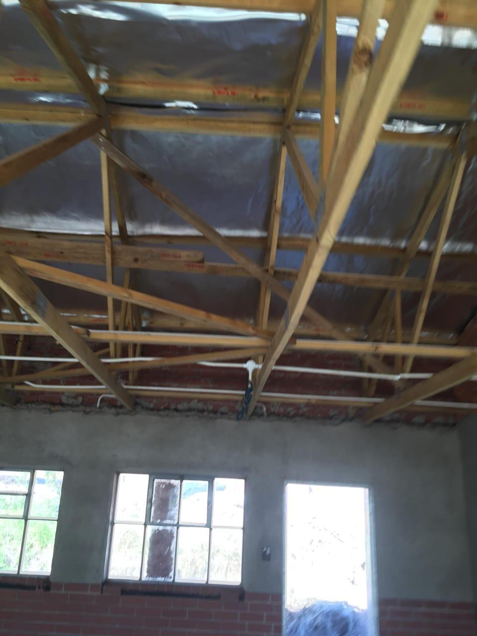 Internal view of new roof structure